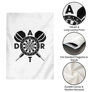 Vintage Dartboard Gift Idea For Dart Lover Garden Flag TS12 Print Your Wear
