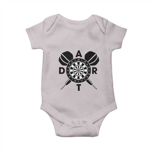 Vintage Dartboard Gift Idea For Dart Lover Baby Onesie TS12 Ice Gray Print Your Wear