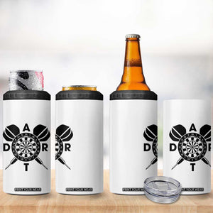 Vintage Dartboard Gift Idea For Dart Lover 4 in 1 Can Cooler Tumbler TS12 Print Your Wear