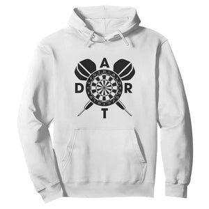 Vintage Dartboard Gift Idea For Dart Lover Hoodie TS12 White Print Your Wear