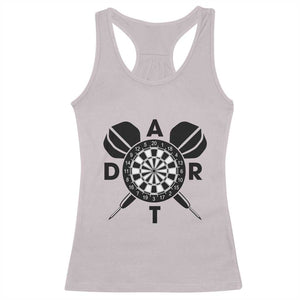 Vintage Dartboard Gift Idea For Dart Lover Racerback Tank Top TS12 Ice Gray Print Your Wear