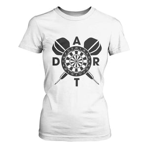Vintage Dartboard Gift Idea For Dart Lover T Shirt For Women TS12 White Print Your Wear