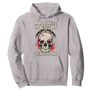 Happiness Is a Tight Threesome Hoodie Gothic Dart Player Gift TS12 Ice Gray Print Your Wear