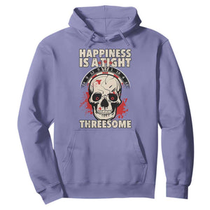 Happiness Is a Tight Threesome Hoodie Gothic Dart Player Gift TS12 Violet Print Your Wear
