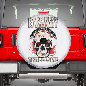 Happiness Is a Tight Threesome Spare Tire Cover Gothic Dart Player Gift TS12 White Print Your Wear