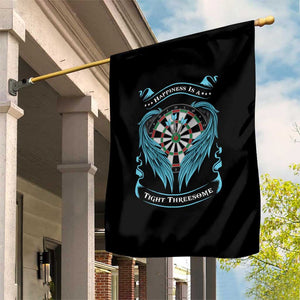 Dart Player Sport Garden Flag Darts Happiness Is A Tight Threesome TS12 Print Your Wear