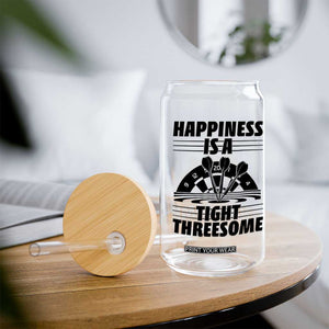 Dirty Joke Darts Gift Glass Can Darts Happiness Is A Tight Threesome TS12 Print Your Wear