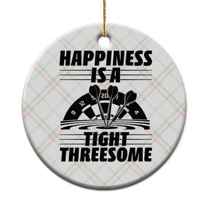 Dirty Joke Darts Gift Ceramic Ornament Darts Happiness Is A Tight Threesome TS12 1pc Christmas Plaid Print Your Wear