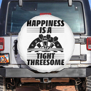 Dirty Joke Darts Gift Spare Tire Cover Darts Happiness Is A Tight Threesome TS12 No hole White Print Your Wear