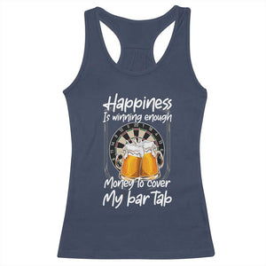 Bar Tab Darts Player Gift Racerback Tank Top Winning Money To Cover My Bar Tab TS12 Navy Print Your Wear