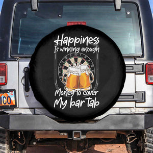 Bar Tab Darts Player Gift Spare Tire Cover Winning Money To Cover My Bar Tab TS12 No hole Black Print Your Wear
