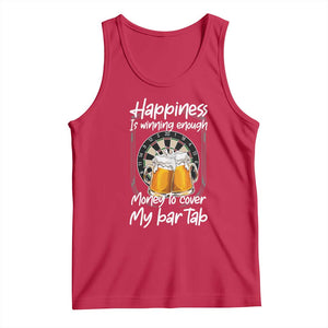 Bar Tab Darts Player Gift Tank Top Winning Money To Cover My Bar Tab TS12 Red Print Your Wear