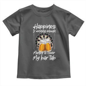 Bar Tab Darts Player Gift Toddler T Shirt Winning Money To Cover My Bar Tab TS12 Dark Heather Print Your Wear