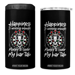 Darts Lover Drinking Game 4 in 1 Can Cooler Tumbler Winning Money To Cover My Bar Tab TS12 One Size: 16 oz Black Print Your Wear