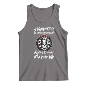 Darts Lover Drinking Game Tank Top Winning Money To Cover My Bar Tab TS12 Deep Heather Print Your Wear