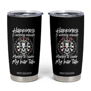Darts Lover Drinking Game Tumbler Cup Winning Money To Cover My Bar Tab TS12 Black Print Your Wear