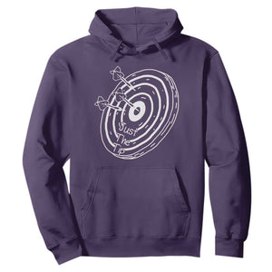 Funny Dirty Humor Dart Player Hoodie Just The Tip TS12 Purple Print Your Wear