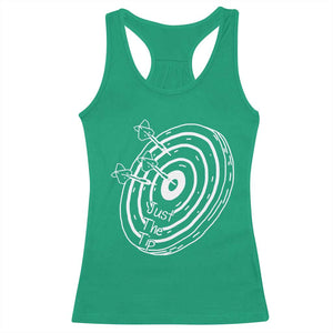 Funny Dirty Humor Dart Player Racerback Tank Top Just The Tip TS12 Irish Green Print Your Wear