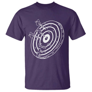 Funny Dirty Humor Dart Player T Shirt Just The Tip TS12 Purple Print Your Wear