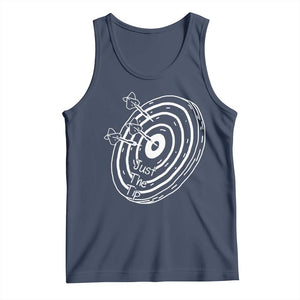 Funny Dirty Humor Dart Player Tank Top Just The Tip TS12 Navy Print Your Wear