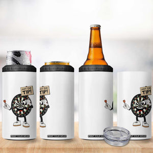 Just The Tip Quote 4 in 1 Can Cooler Tumbler Dirty Humor Dartist Gift TS12 Print Your Wear