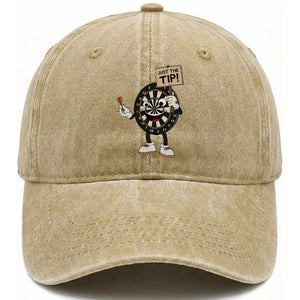 Just The Tip Quote Washed Cotton Baseball Cap Dirty Humor Dartist Gift TS12 Print Your Wear
