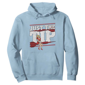 Funny Darts Player Gift Hoodie Just The Tip TS12 Light Blue Print Your Wear