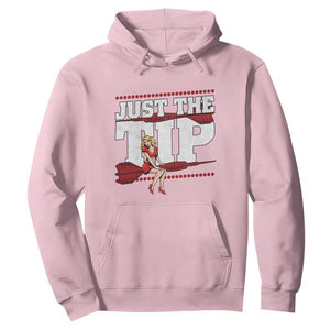 Funny Darts Player Gift Hoodie Just The Tip TS12 Light Pink Print Your Wear