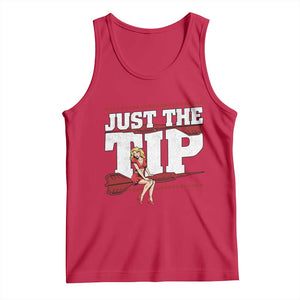 Funny Darts Player Gift Tank Top Just The Tip TS12 Red Print Your Wear