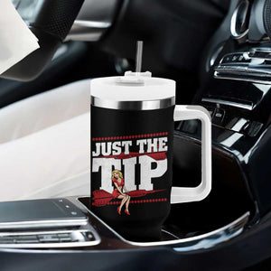 Funny Darts Player Gift Tumbler With Handle Just The Tip TS12 Print Your Wear