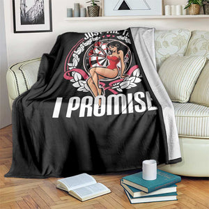 Just The Tip I Promise Throw Blanket Funny Dart Player Quote For Pub Fans TS12 Print Your Wear