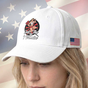 Just The Tip I Promise Baseball Cap Sexy Pin Up Girl Dartist Gift TS12 Print Your Wear