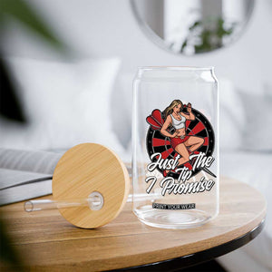 Just The Tip I Promise Glass Can Sexy Pin Up Girl Dartist Gift TS12 Print Your Wear
