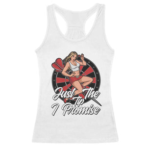 Just The Tip I Promise Racerback Tank Top Sexy Pin Up Girl Dartist Gift TS12 White Print Your Wear