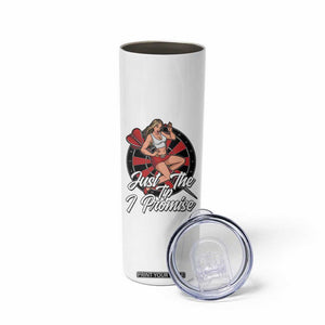 Just The Tip I Promise Skinny Tumbler Sexy Pin Up Girl Dartist Gift TS12 Print Your Wear