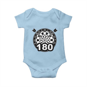 Funny Darts Max 180 Baby Onesie Dartist Darts Lover Gift TS12 Light Blue Print Your Wear