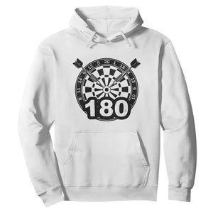 Funny Darts Max 180 Hoodie Dartist Darts Lover Gift TS12 White Print Your Wear