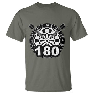 Funny Darts Max 180 T Shirt Dartist Darts Lover Gift TS12 Military Green Print Your Wear