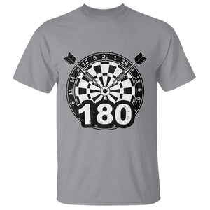 Funny Darts Max 180 T Shirt Dartist Darts Lover Gift TS12 Sport Gray Print Your Wear