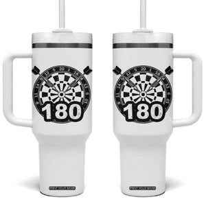 Funny Darts Max 180 Tumbler With Handle Dartist Darts Lover Gift TS12 One Size: 40 oz White Print Your Wear