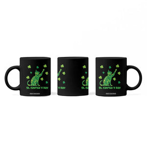 Funny St Catricks Day Coffee Mug Lucky Shamrock Cat Saint Pattys TS12 Print Your Wear