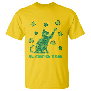 Funny St Catricks Day T Shirt Lucky Shamrock Cat Saint Pattys TS12 Daisy Print Your Wear