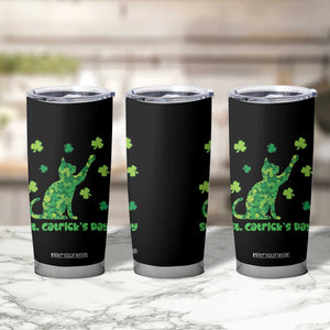 Funny St Catricks Day Tumbler Cup Lucky Shamrock Cat Saint Pattys TS12 Print Your Wear
