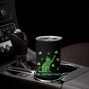 Funny St Catricks Day Tumbler Cup Lucky Shamrock Cat Saint Pattys TS12 Print Your Wear
