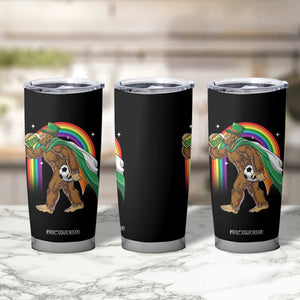 Funny Bigfoot Drinking Beer Tumbler Cup St Patricks Day Soccer Lover TS12 Print Your Wear