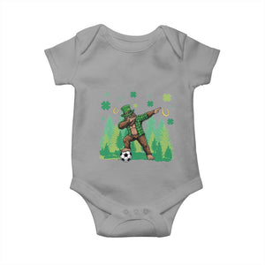 Lucky Sasquatch Soccer Player Baby Onesie Funny St Patricks Day Gift TS12 Sport Gray Print Your Wear