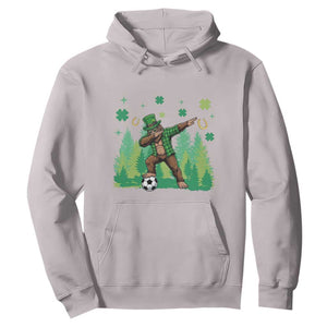 Lucky Sasquatch Soccer Player Hoodie Funny St Patricks Day Gift TS12 Ice Gray Print Your Wear