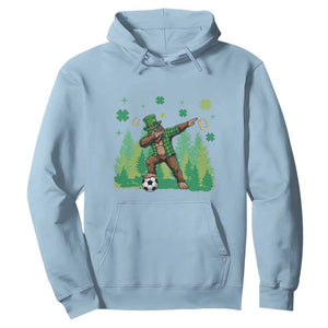 Lucky Sasquatch Soccer Player Hoodie Funny St Patricks Day Gift TS12 Light Blue Print Your Wear