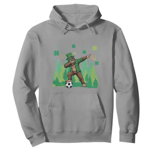 Lucky Sasquatch Soccer Player Hoodie Funny St Patricks Day Gift TS12 Sport Gray Print Your Wear