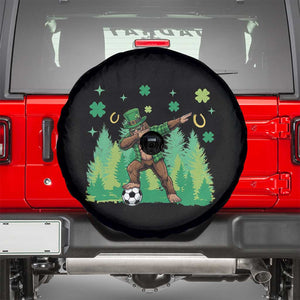 Lucky Sasquatch Soccer Player Spare Tire Cover Funny St Patricks Day Gift TS12 Black Print Your Wear